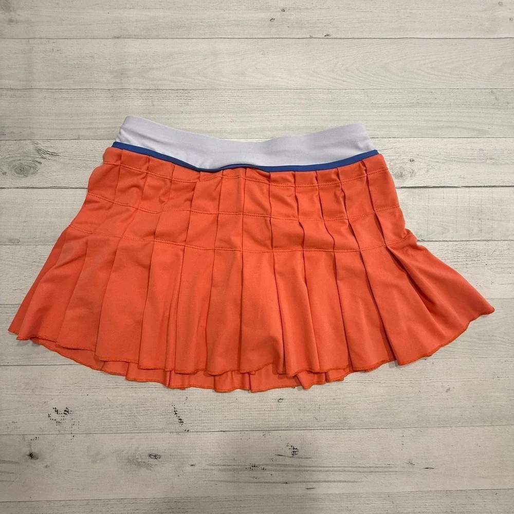 NIKE Fit Dry Pleated Tennis Skort Salmon Coral Pink‎ Golf Athletic women's small